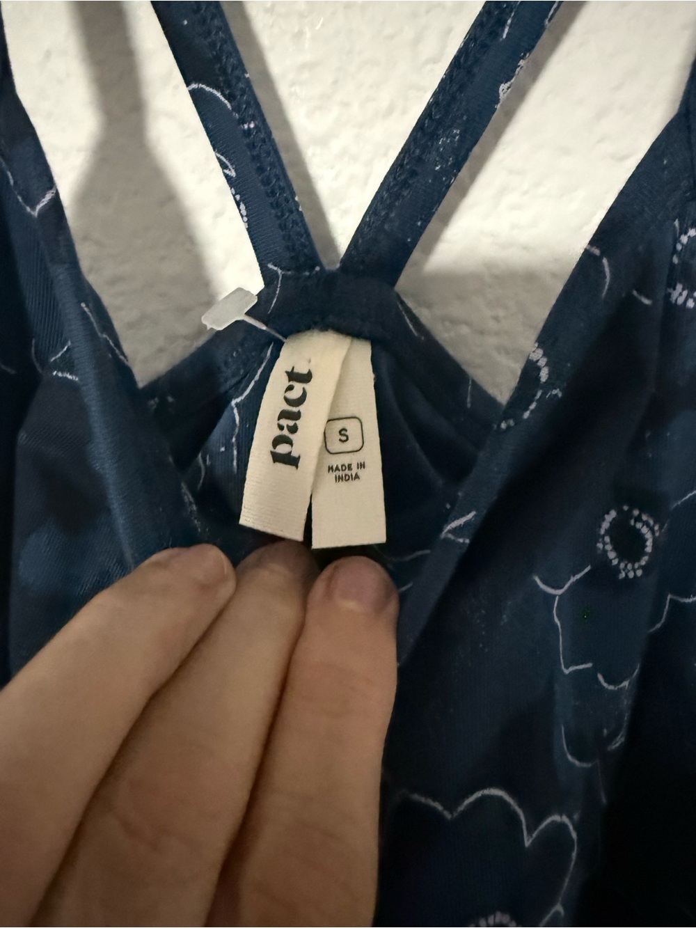 Pact Navy Blue Floral Midi Dress - Picture 5 of 15
